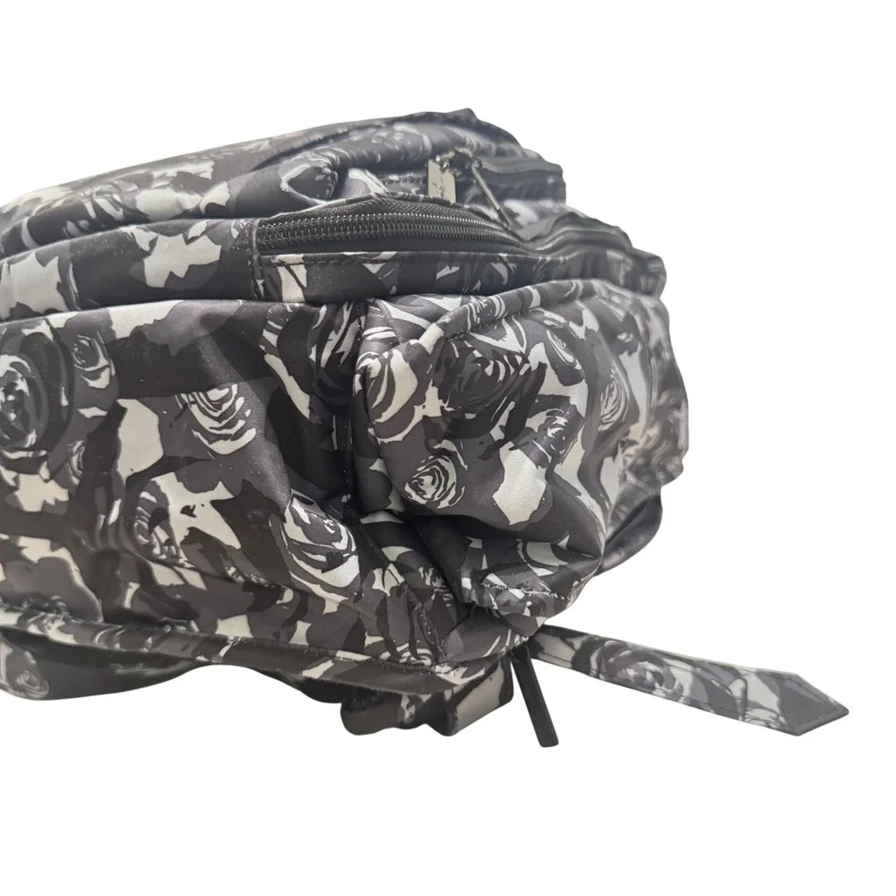 Ju-Ju-Be Be Right Back Diaper Bag Backpack Midnight Posy Floral Grey Good‎